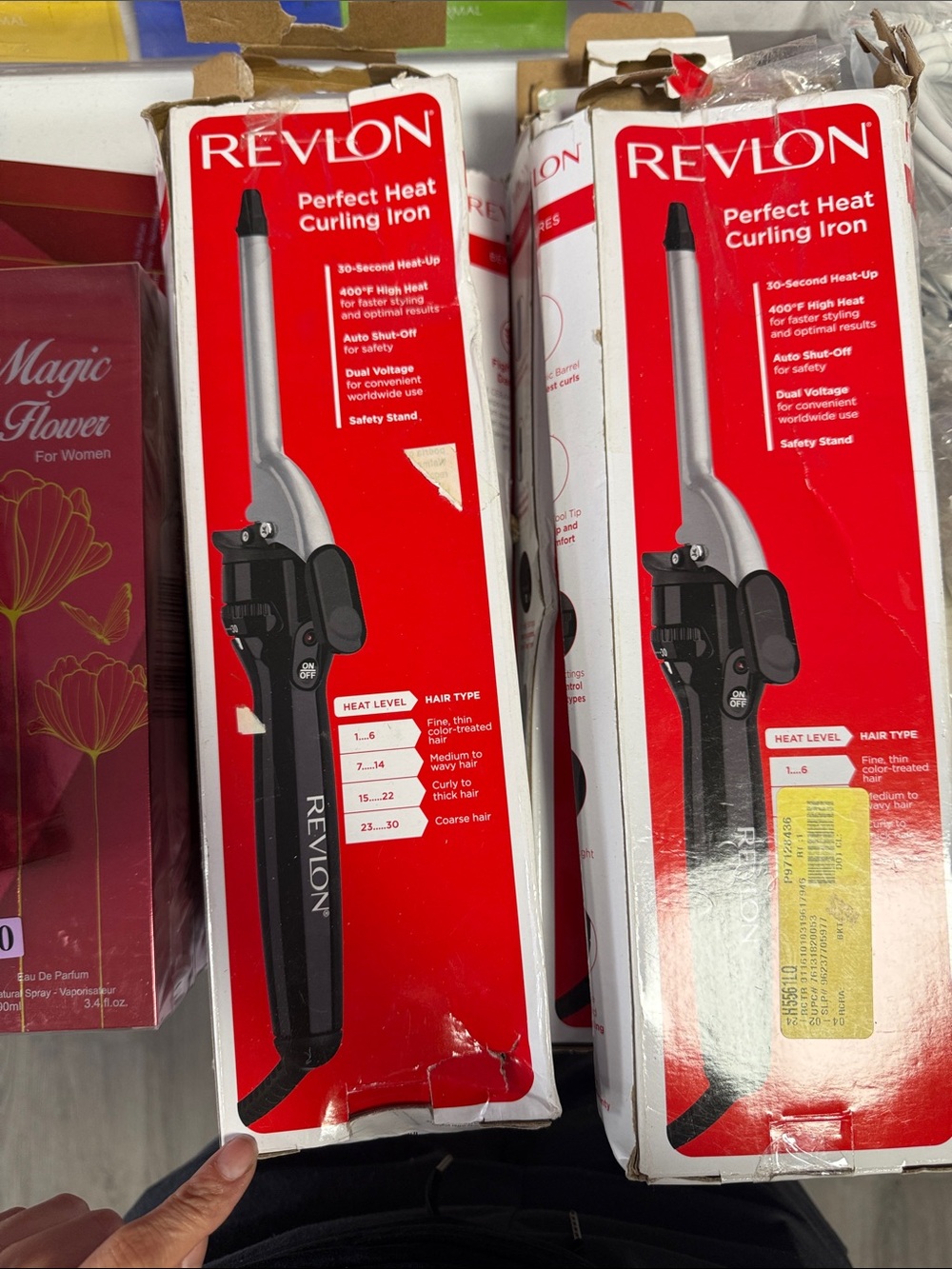 Revlon Black and Silver Perfect Heat Curling Iron